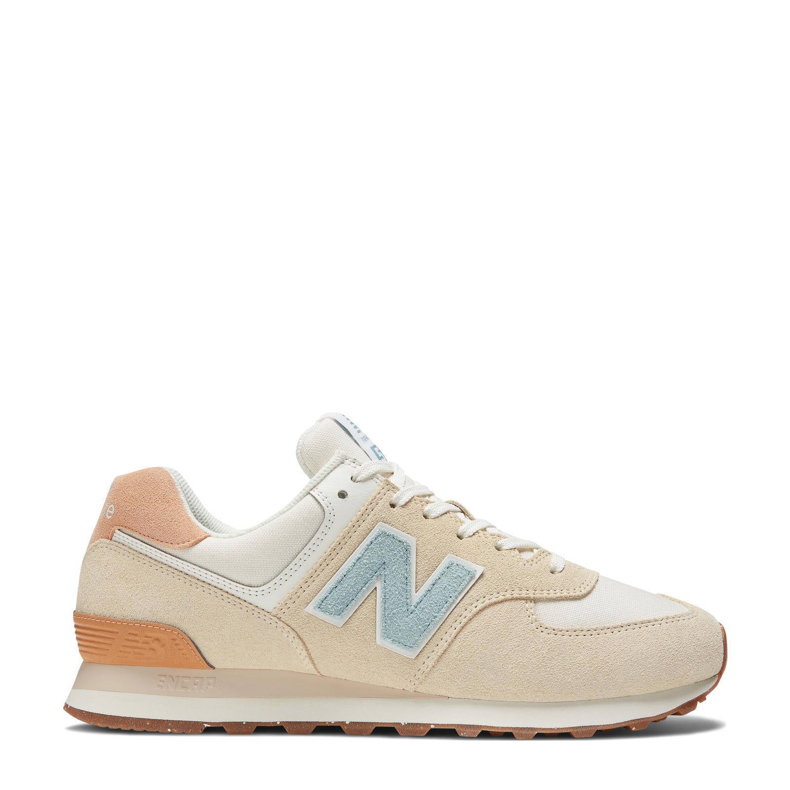 New Balance 574 sneakers ecru/lichtblauw | wehkamp