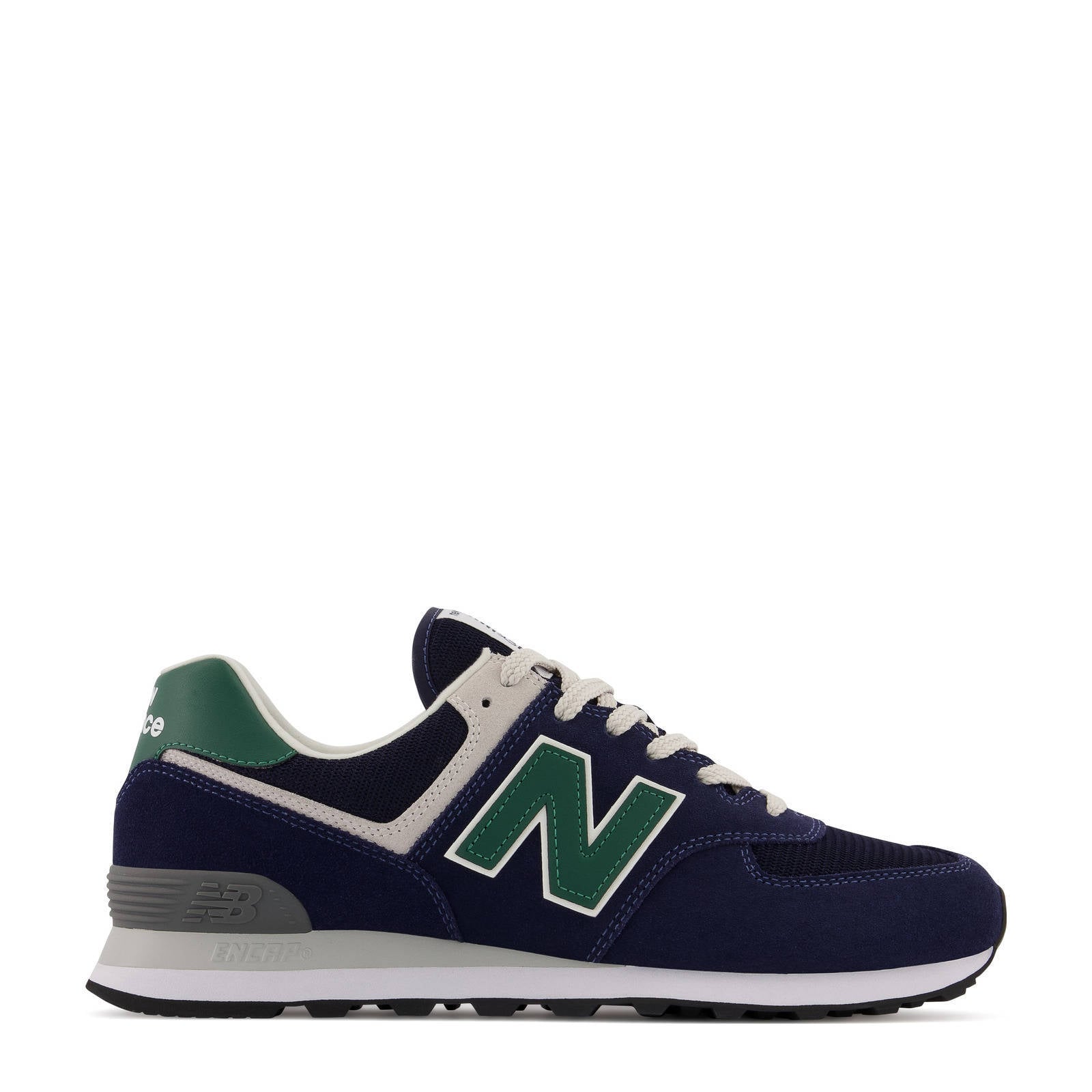 New Balance 574 sneakers donkerblauw/groen/wit | wehkamp
