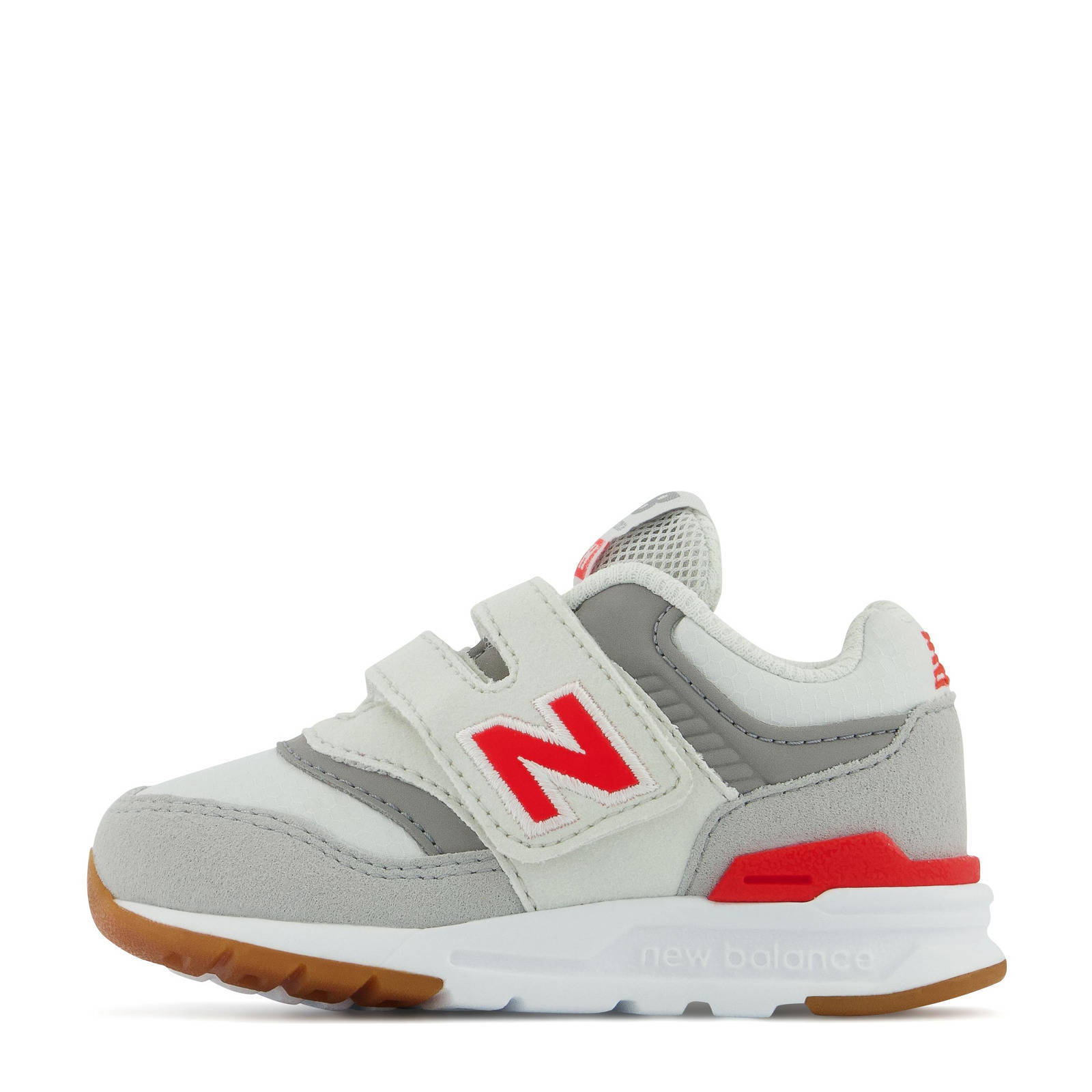 New Balance 997 sneakers lichtgrijs/oranje | wehkamp