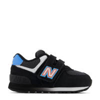 New Balance 574  sneakers zwart/blauw/oranje