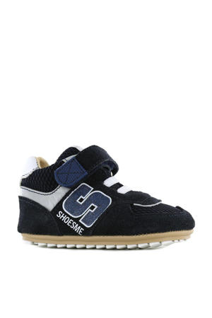 BP22S001-C  suède sneakers donkerblauw