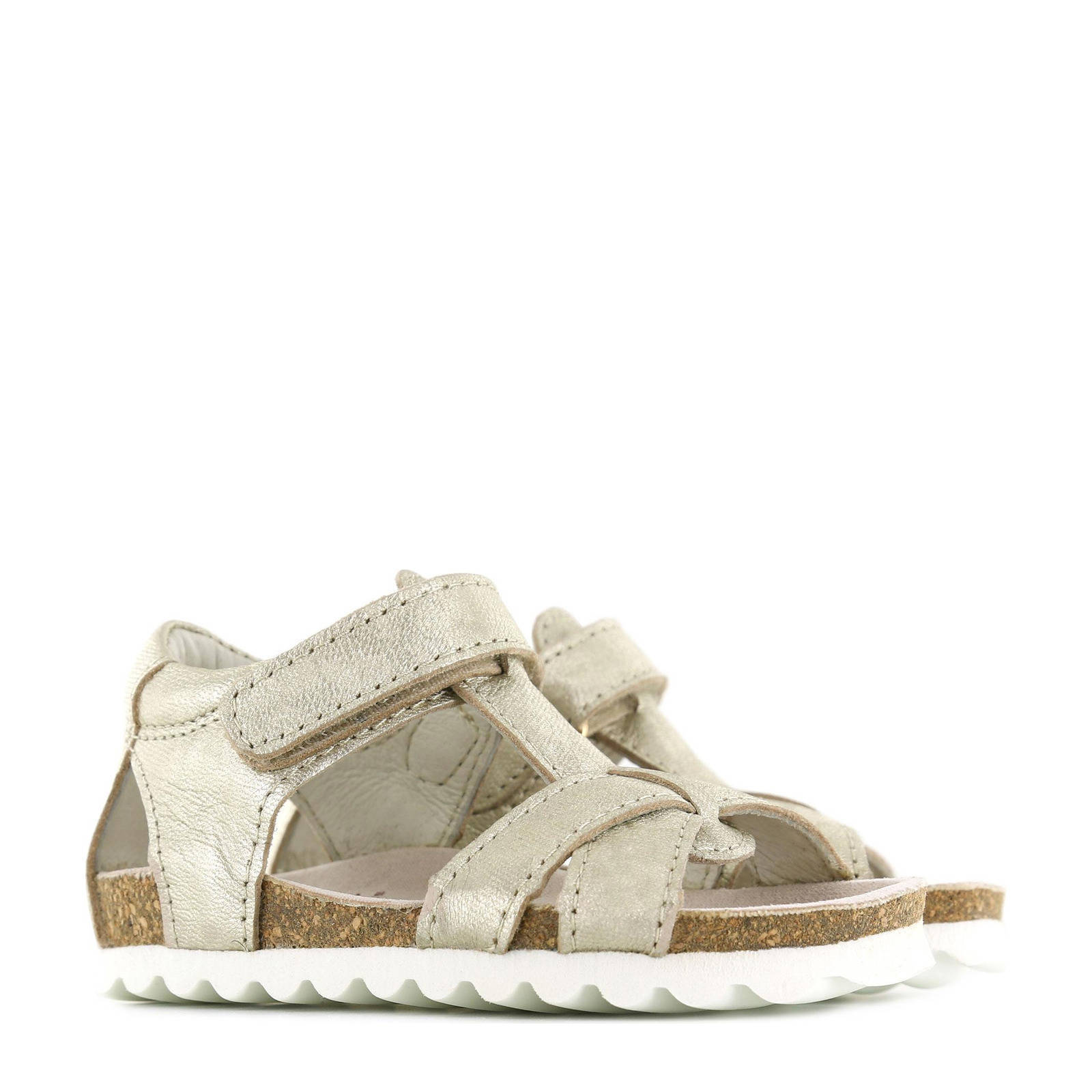 Shoesme BI22S075-I leren sandalen goud | wehkamp