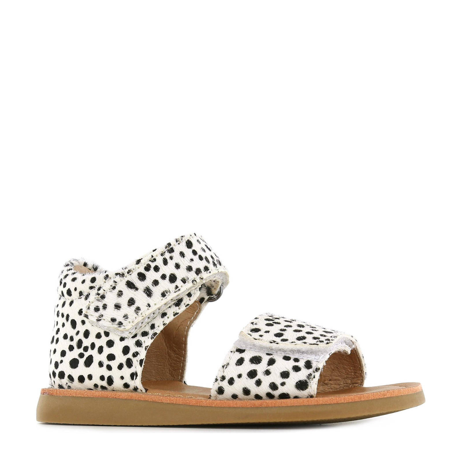 Shoesme CS22S010-A leren sandalen met dierenprint wit | wehkamp