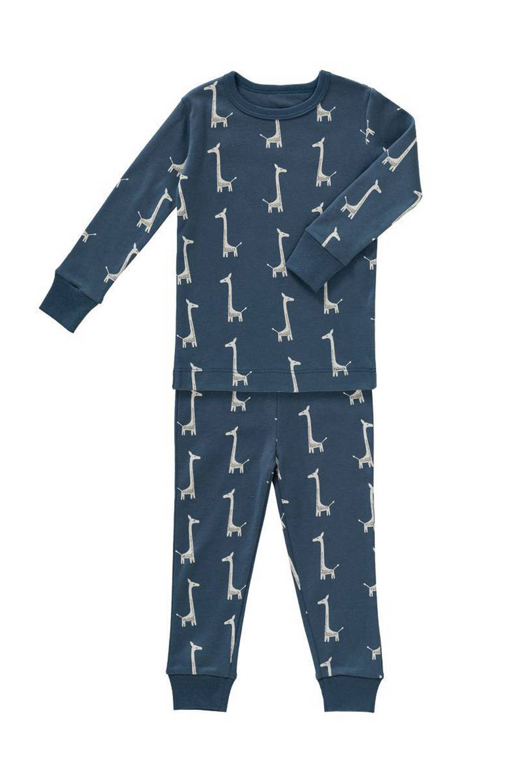 Fresk   pyjama giraf donkerblauw, Donkerblauw
