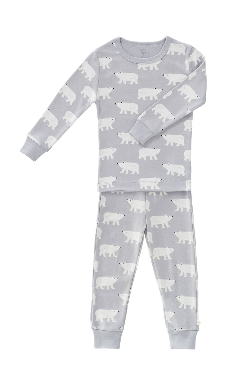 Fresk   pyjama Polar bear lichtgrijs, Lichtgrijs