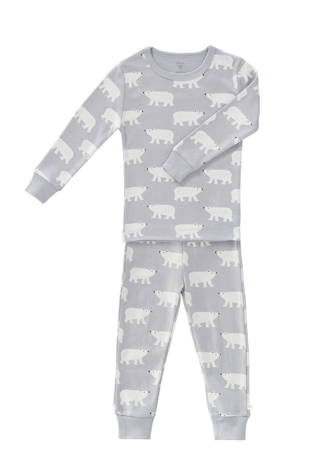 Fresk pyjama Polar bear lichtgrijs, Lichtgrijs