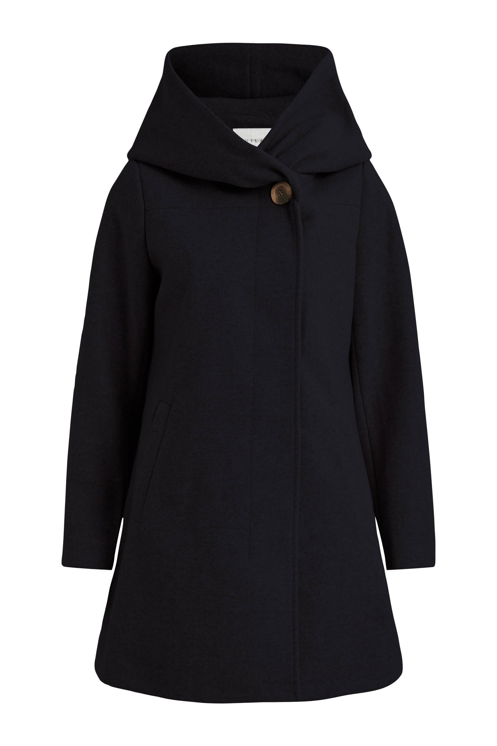 VILA coat VICAMUA van gerecycled polyester zwart online kopen