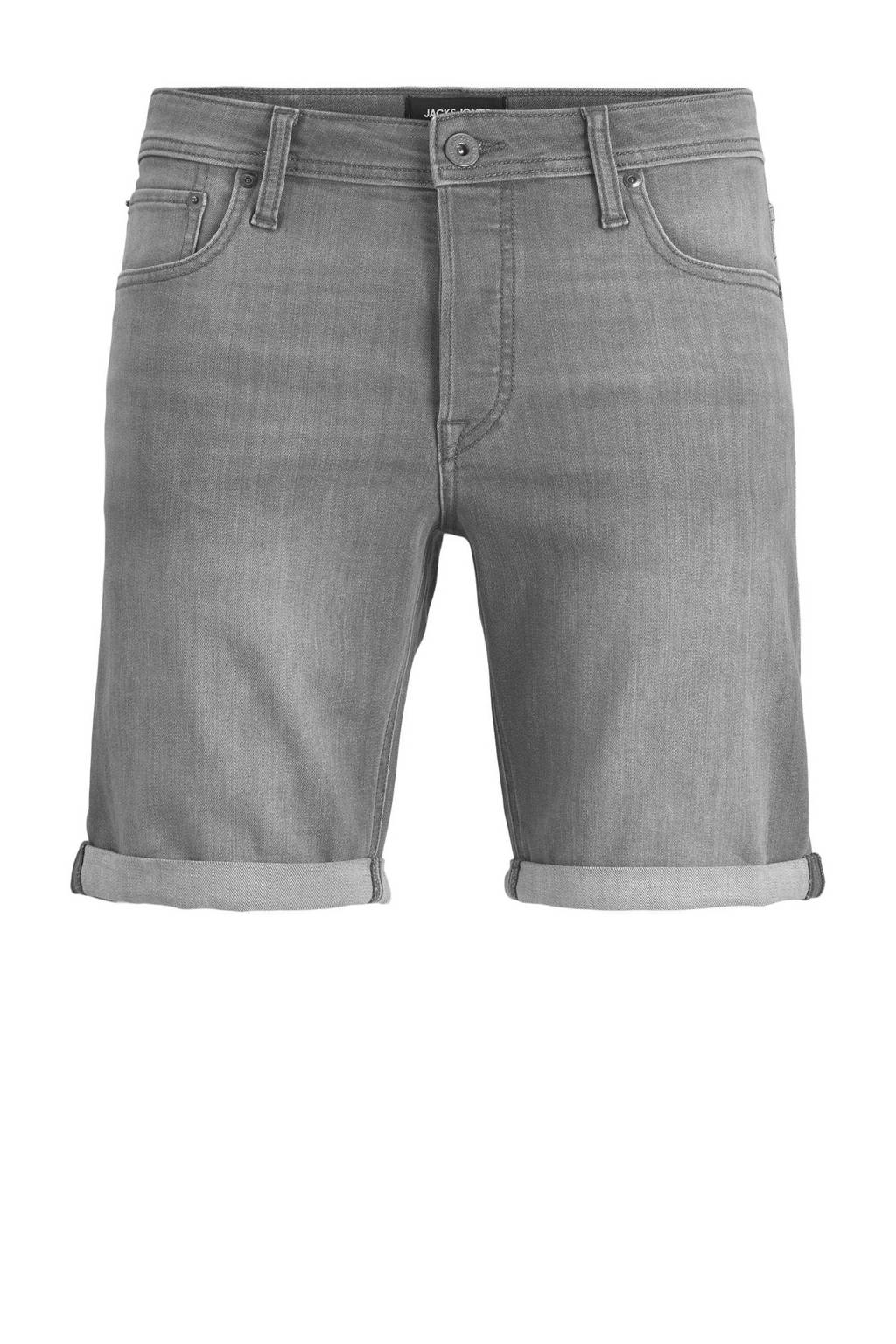 JACK & JONES JEANS INTELLIGENCE regular fit jeans short JJIRICK JJIORIGINAL grey denim 061