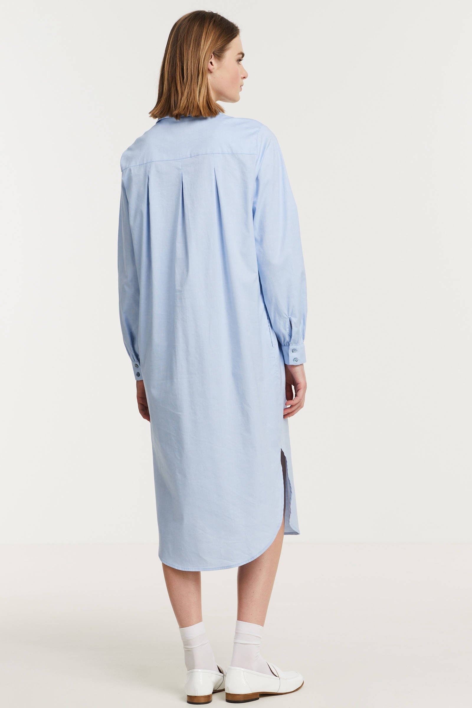 My Essential Wardrobe Mwalice Long Shirt Bluser 10703733 , Blauw, Dames online kopen