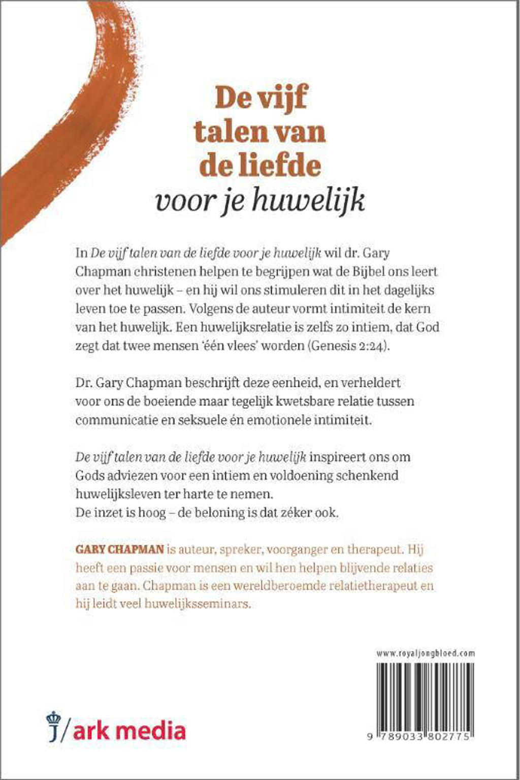 De Vijf Talen Van Liefde Gary Chapman De vijf talen van de liefde voor je huwelijk | wehkamp