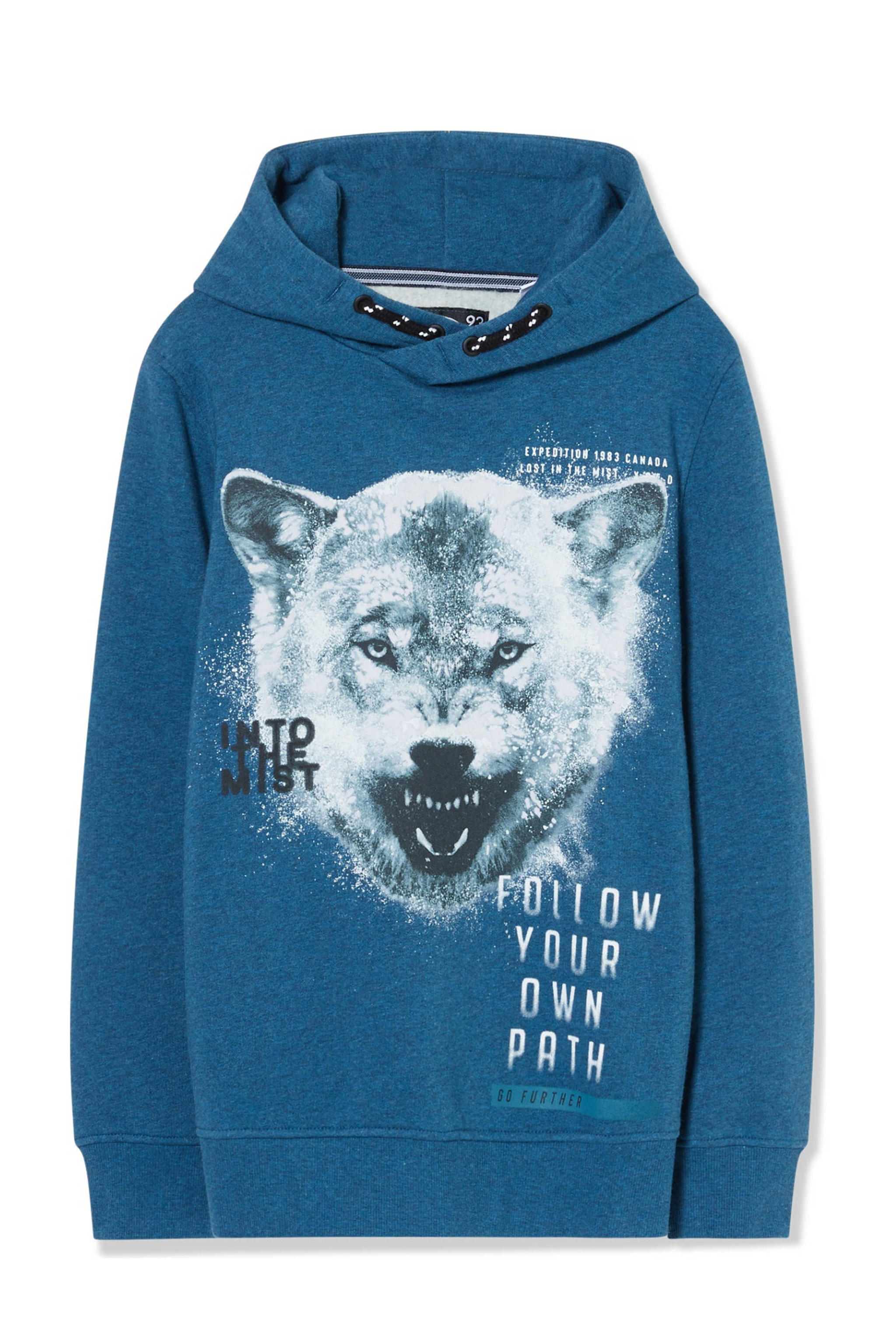 C&A Skate Nation hoodie met printopdruk petrol wehkamp