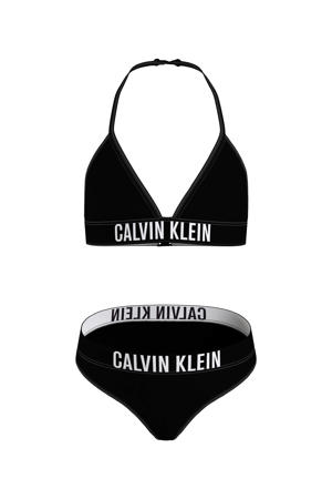 triangel bikini met logo zwart