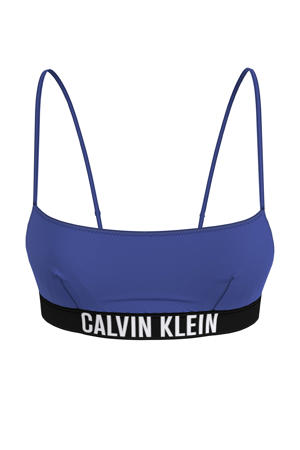 crop bikinitop blauw
