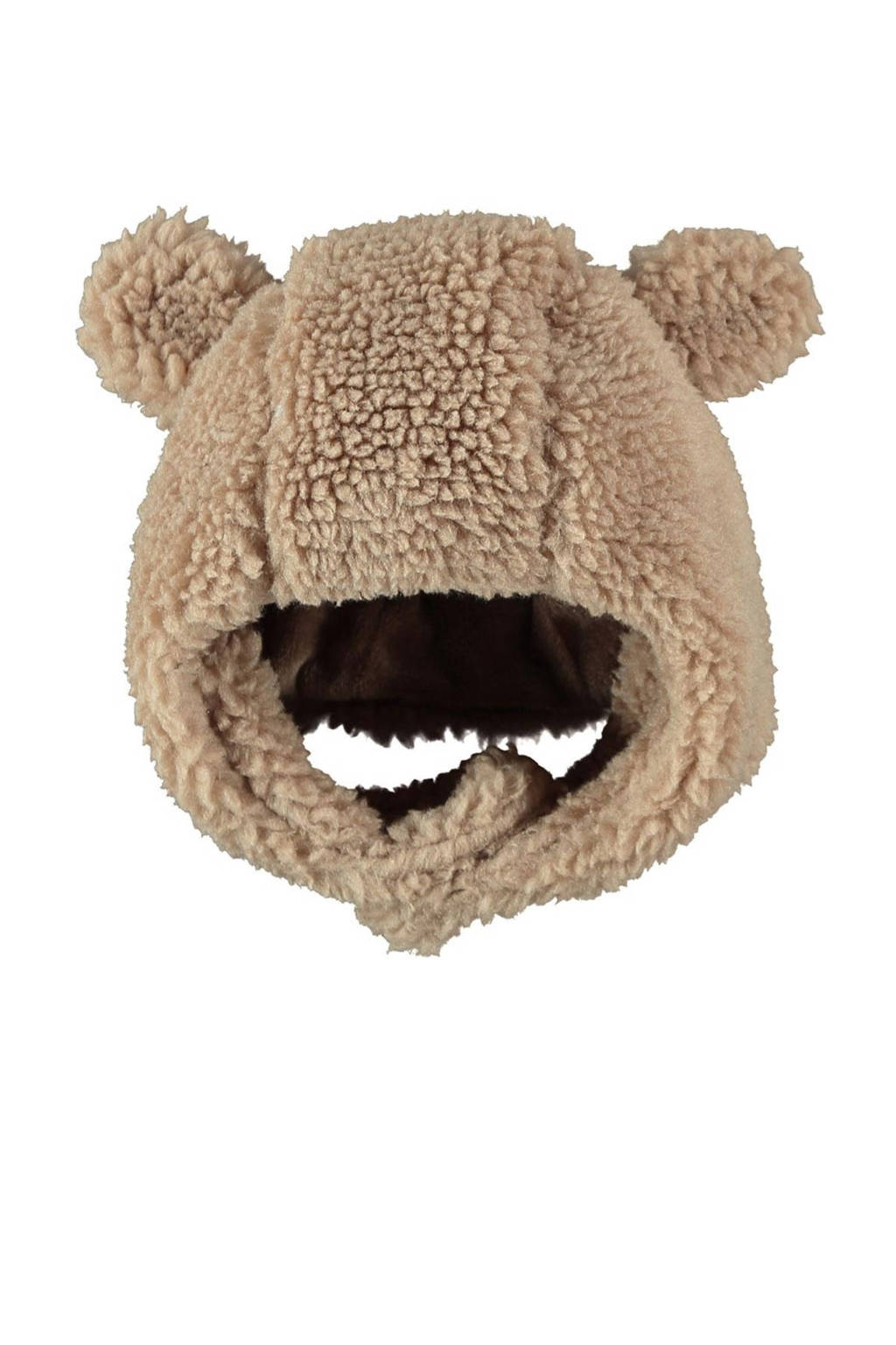 Sarlini teddy muts met oortjes zand, Zand