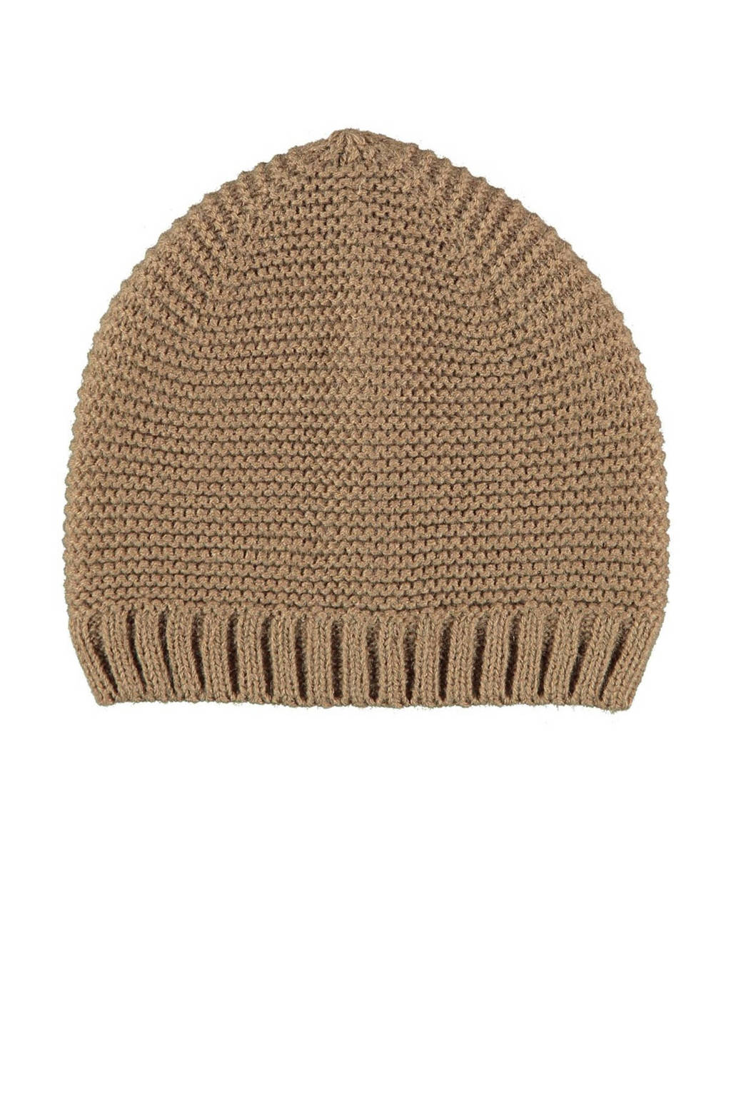 Sarlini gebreide muts camel, Camel
