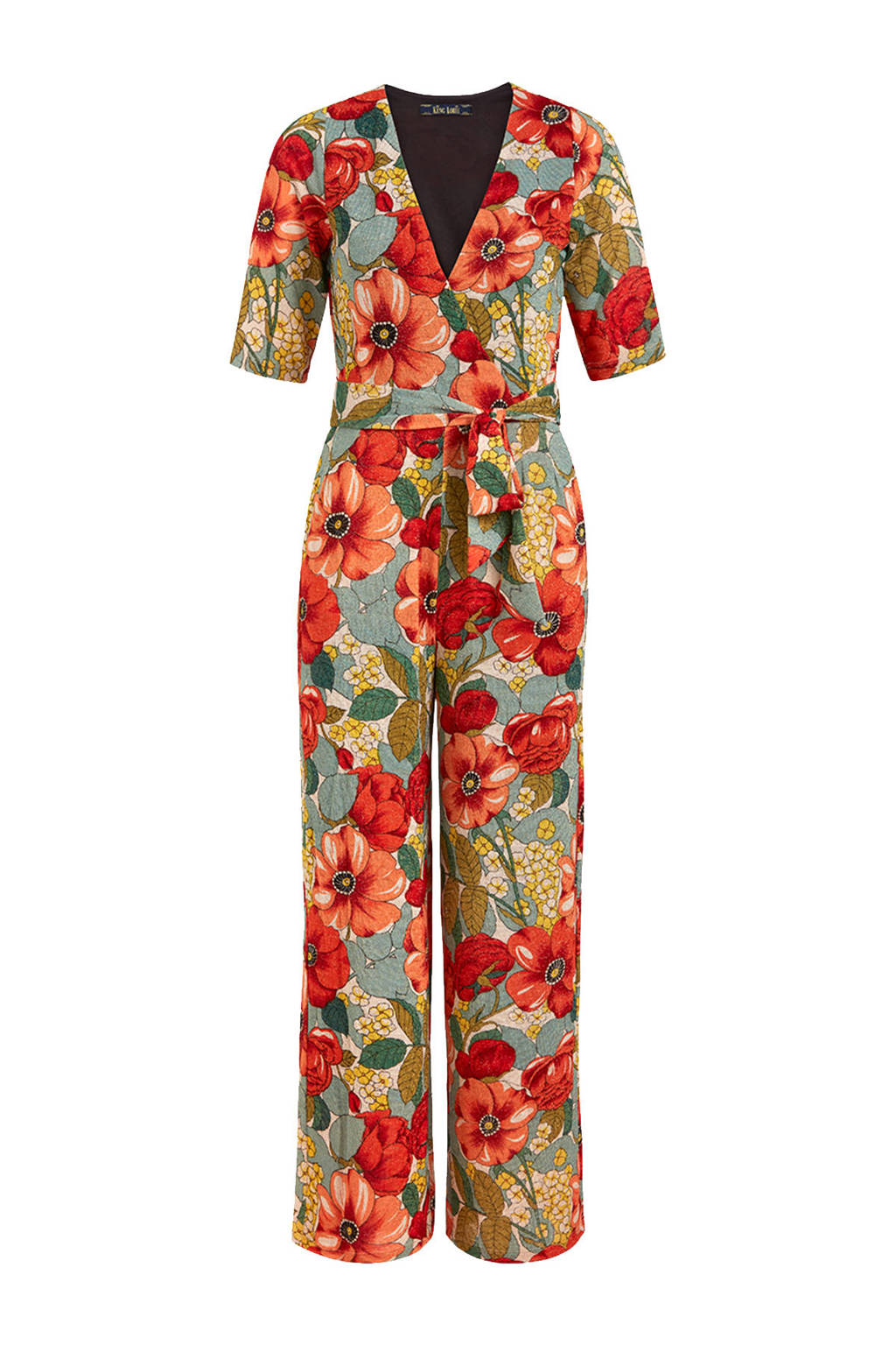 King Louie gebloemde jumpsuit Zita Salsa multicolor wehkamp