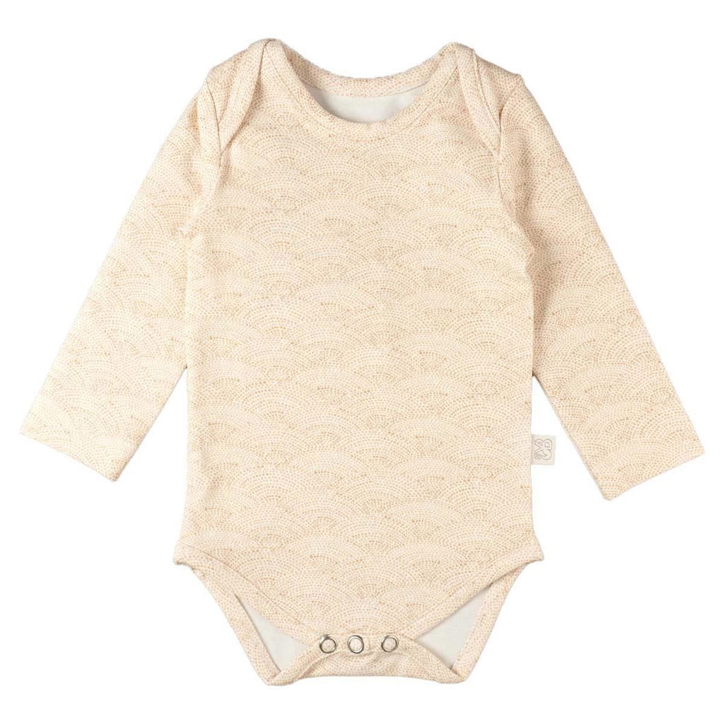 Yumi Baby romper Waves Hazelnut