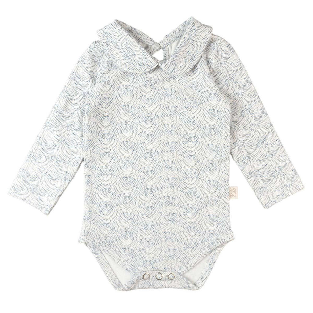 Yumi Baby romper Waves Blue