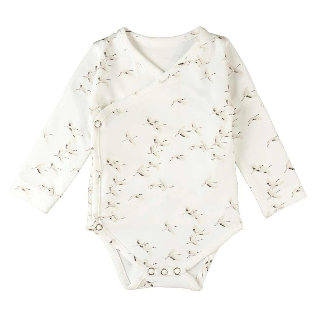 Yumi Baby romper met overslag Cranebirds
