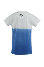 thumbnail: Born by Kiddo United dip-dye T-shirt Shane blauw/wit