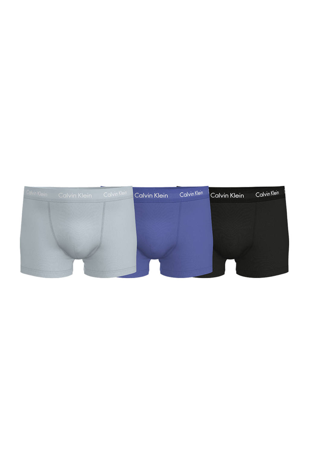 CALVIN KLEIN UNDERWEAR boxershort (set van 3), Blauw/Grijs/Zwart