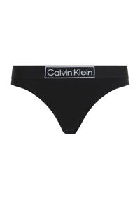 CALVIN KLEIN UNDERWEAR string met logo zwart, Zwart