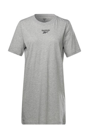 T-shirtjurk met logo grijs melange