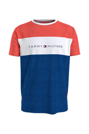 T-shirt met logo rood/wit/blauw