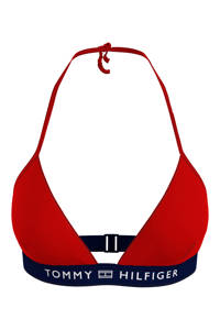 Tommy Hilfiger triangel bikinitop rood/wit