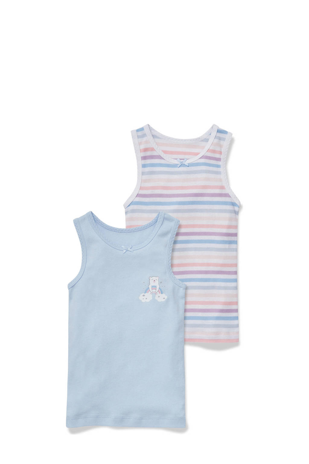 C&A hemd - set van 2 blauw/multi, Lichtblauw/multi