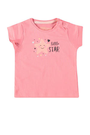 baby T-shirt Ayla met printopdruk roze