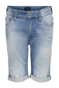 KIDS ONLY BOY slim fit jeans bermuda KOBMATT light blue denim