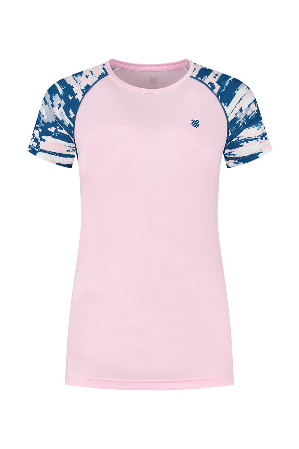 K-Swiss tennisshirt Hypercourt roze/blauw