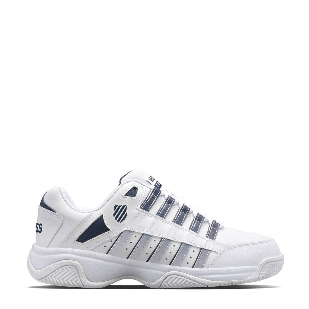 K-Swiss Prestir  tennisschoenen wit/donkerblauw