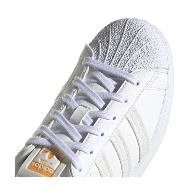 Originals Superstar sneakers wit/oranje/ecru | wehkamp