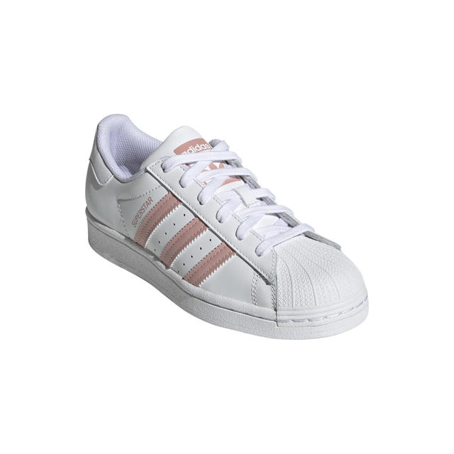 In zicht beddengoed pik adidas Originals Superstar sneakers wit/oudroze | wehkamp