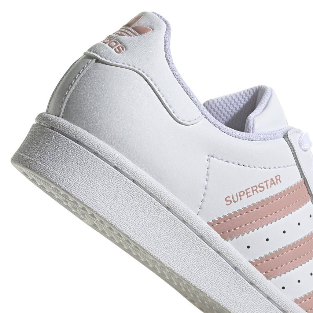 medeleerling bereiken Samuel adidas Originals Superstar sneakers wit/oudroze | wehkamp
