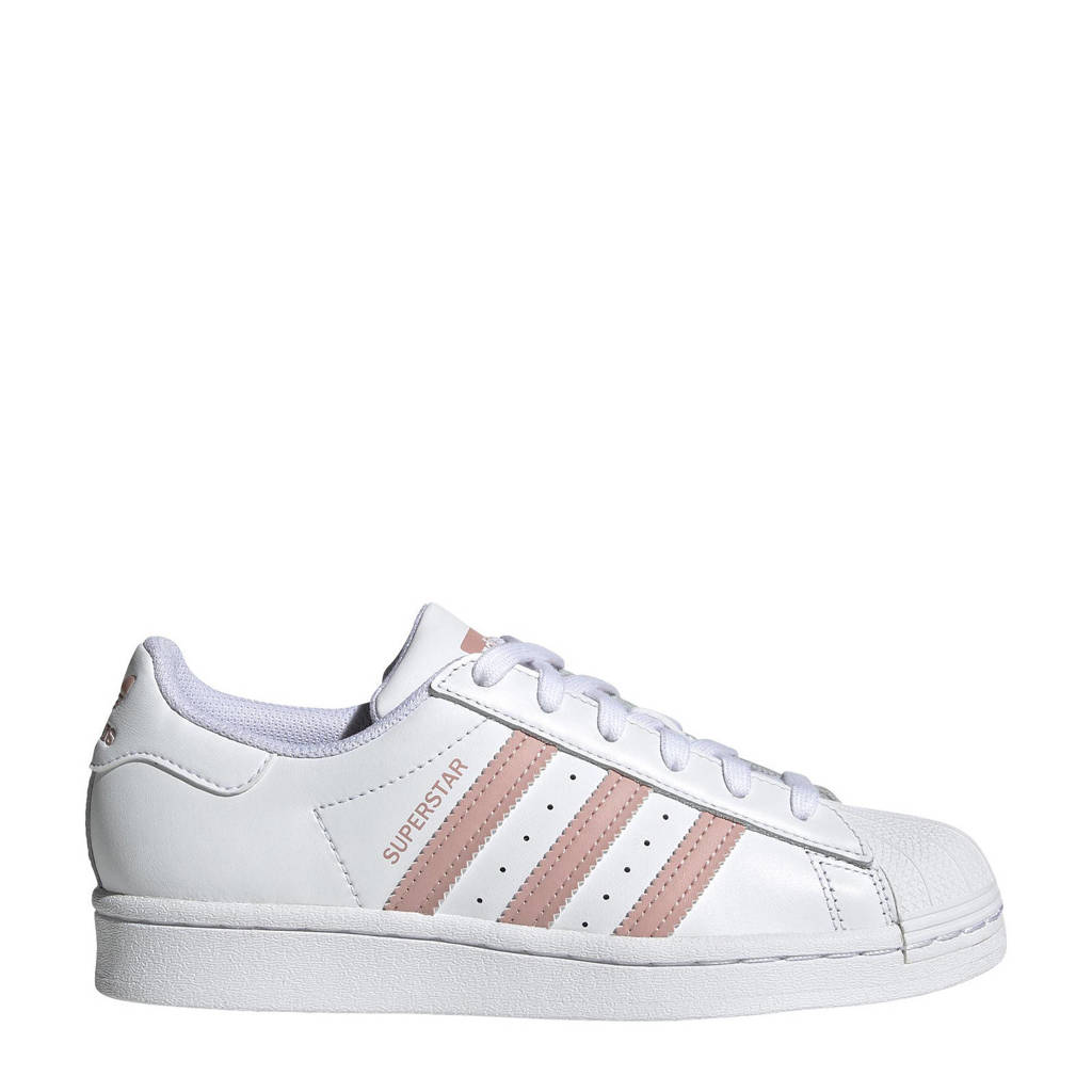 medeleerling bereiken Samuel adidas Originals Superstar sneakers wit/oudroze | wehkamp