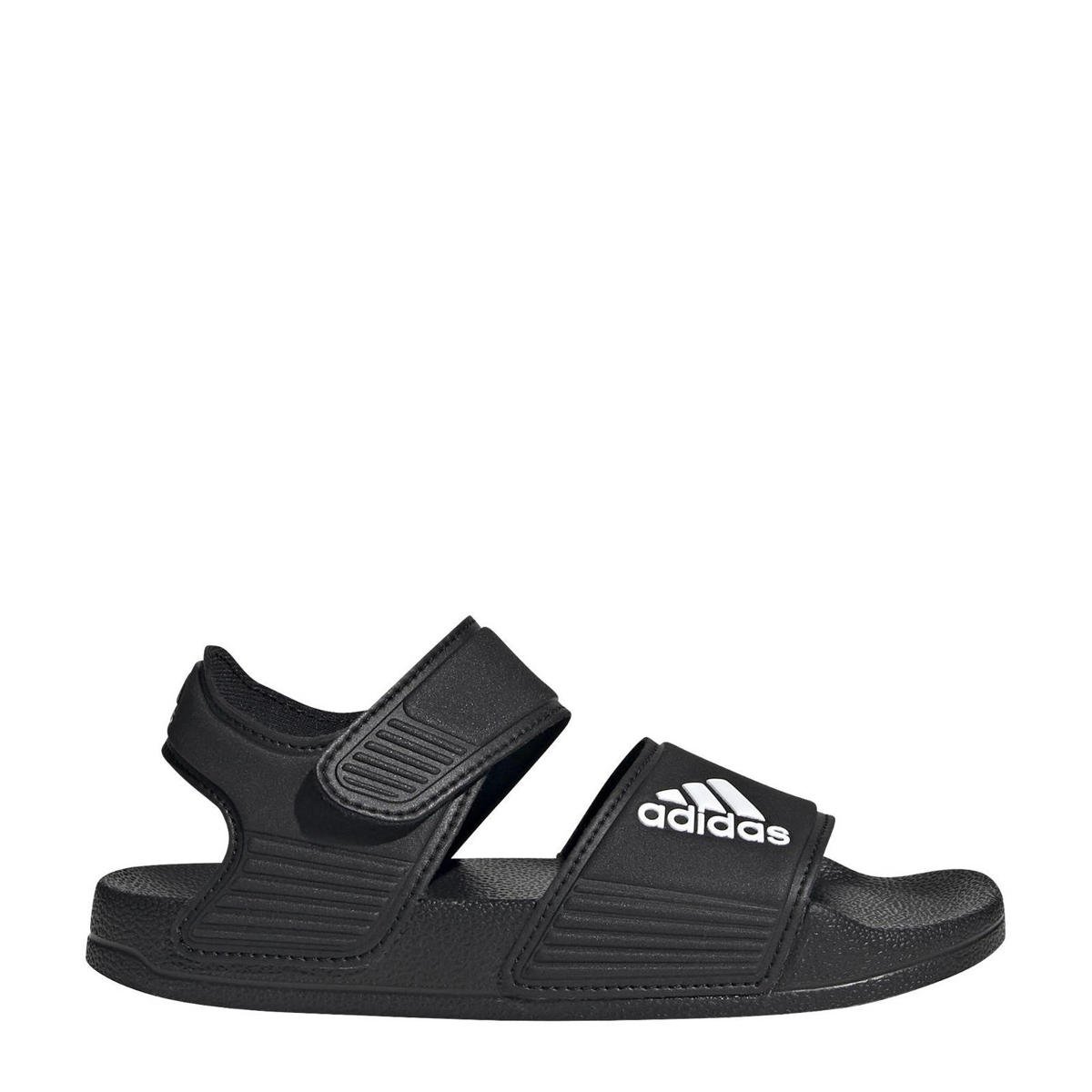 adidas Performance Adilette Sandal sandalen zwart/wit wehkamp