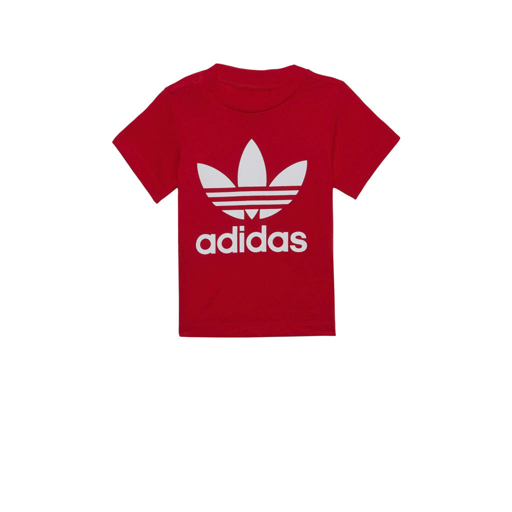 adidas Originals T-shirt rood/wit