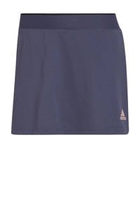 Donkerblauw en lichtroze dames adidas Performance tennisrok van gerecycled polyester 
