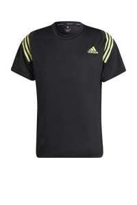 adidas Performance   sport T-shirt zwart/geel