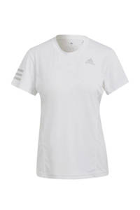 adidas Performance sport T-shirt wit/lichtgrijs