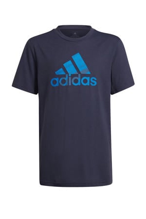 Junior  sport T-shirt donkerblauw
