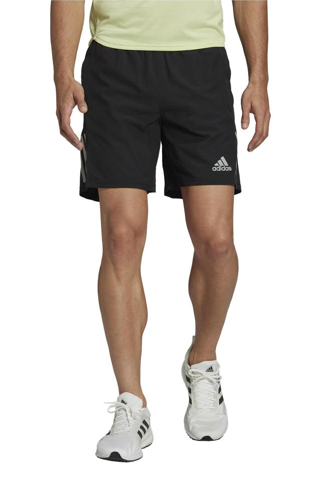 Golf negeren vijand adidas Performance Own The Run hardloopshort zwart/reflecterend zilver |  wehkamp