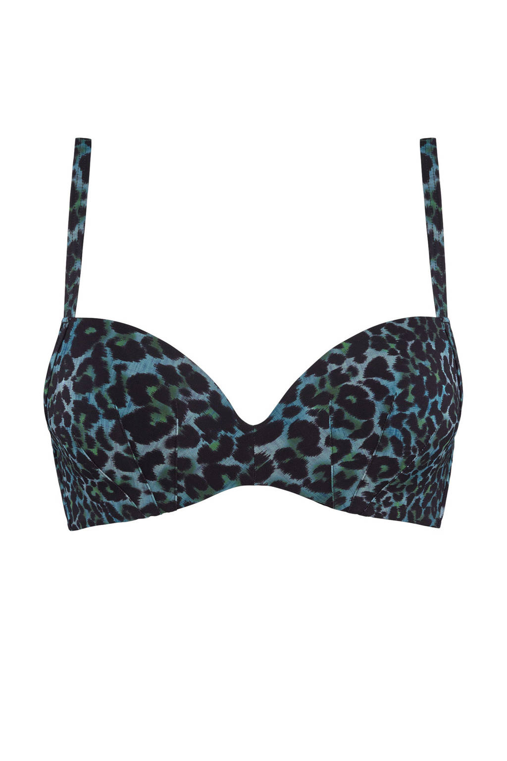 marlies dekkers push-up bikinitop Panthera blauw/zwart