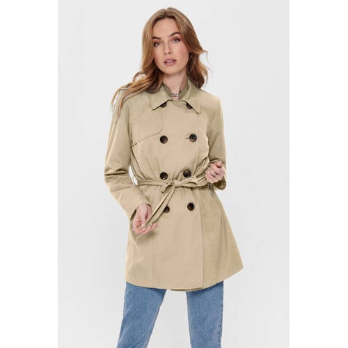 ONLY trenchcoat ONLVALERIE met ceintuur beige afbeelding
