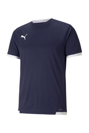 Senior voetbalshirt donkerblauw/wit