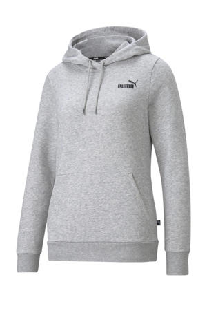 hoodie met logo grijs melange
