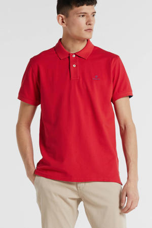 regular fit polo bright red